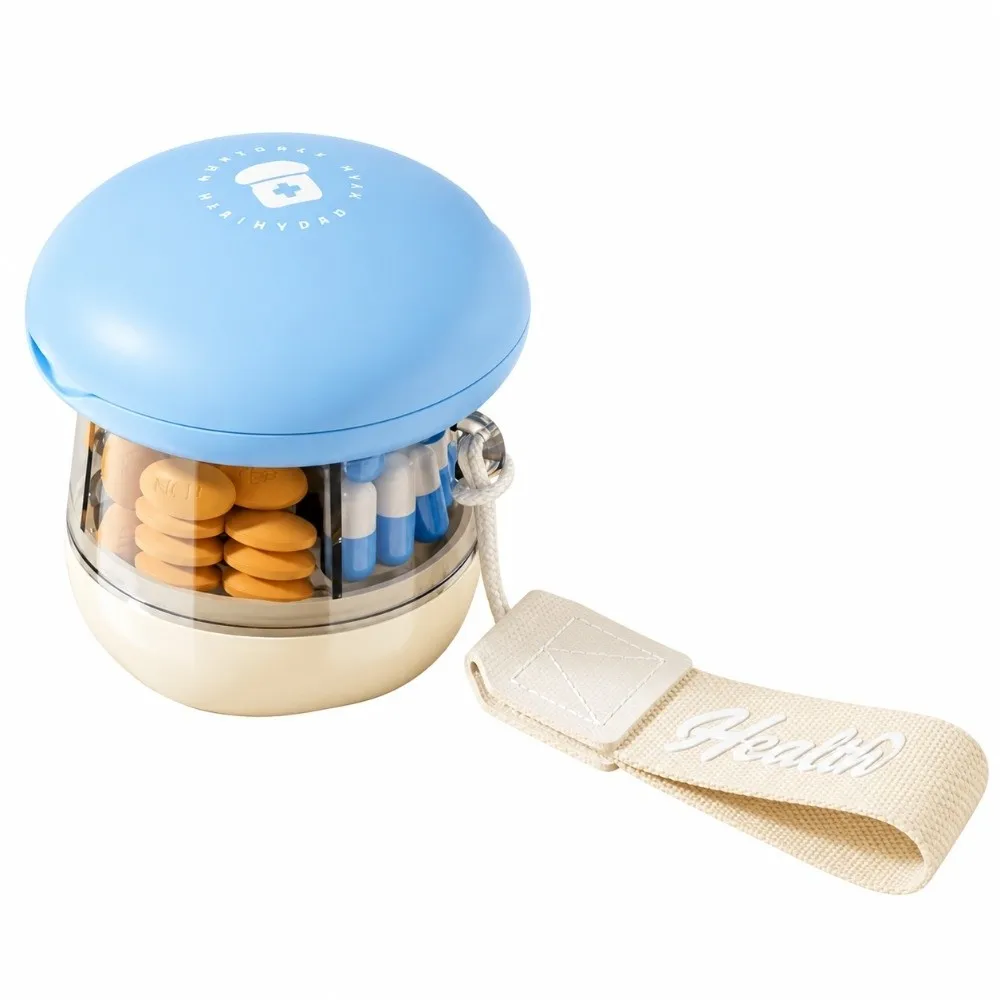 New Plastic Pill Cutter Portable Multifunctional Tablet Organizer Divided Compartments Pill Storage Box Daily Pill Carry