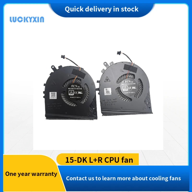 

CPU+GPU Cooling Fan Replacement PartsAccessories for HP Pavilion Gaming 15-DK L+R fan