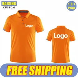 KAISING Quick-Drying Breathable Sports Polo Shirt Custom Logo Print Embroidery Design Company Group Brand 8 Colors Tops S-4xl