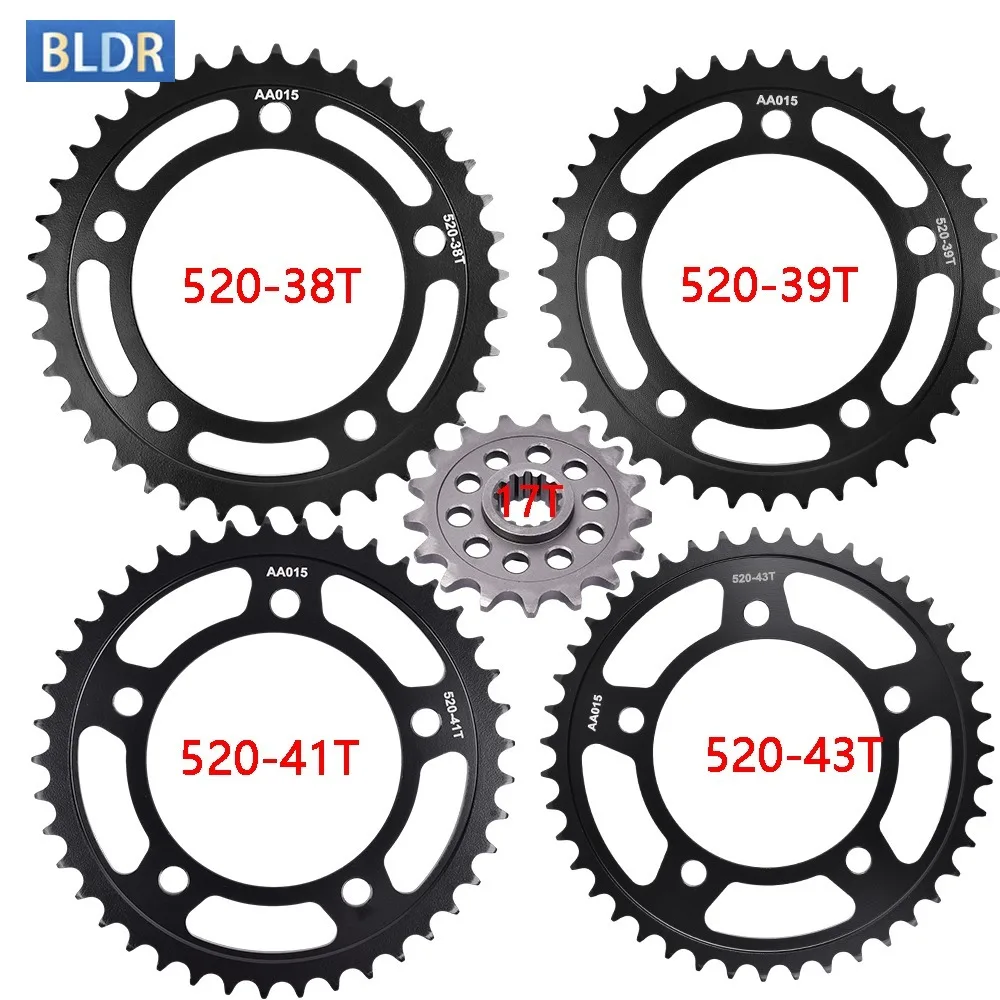 

520 16T 17T Front 38T 39T 41T 43T Rear Sprocket for HONDA NC750 2014-2024 NC700 CT700 D N ND CTX700 NSS750 NC 700 750