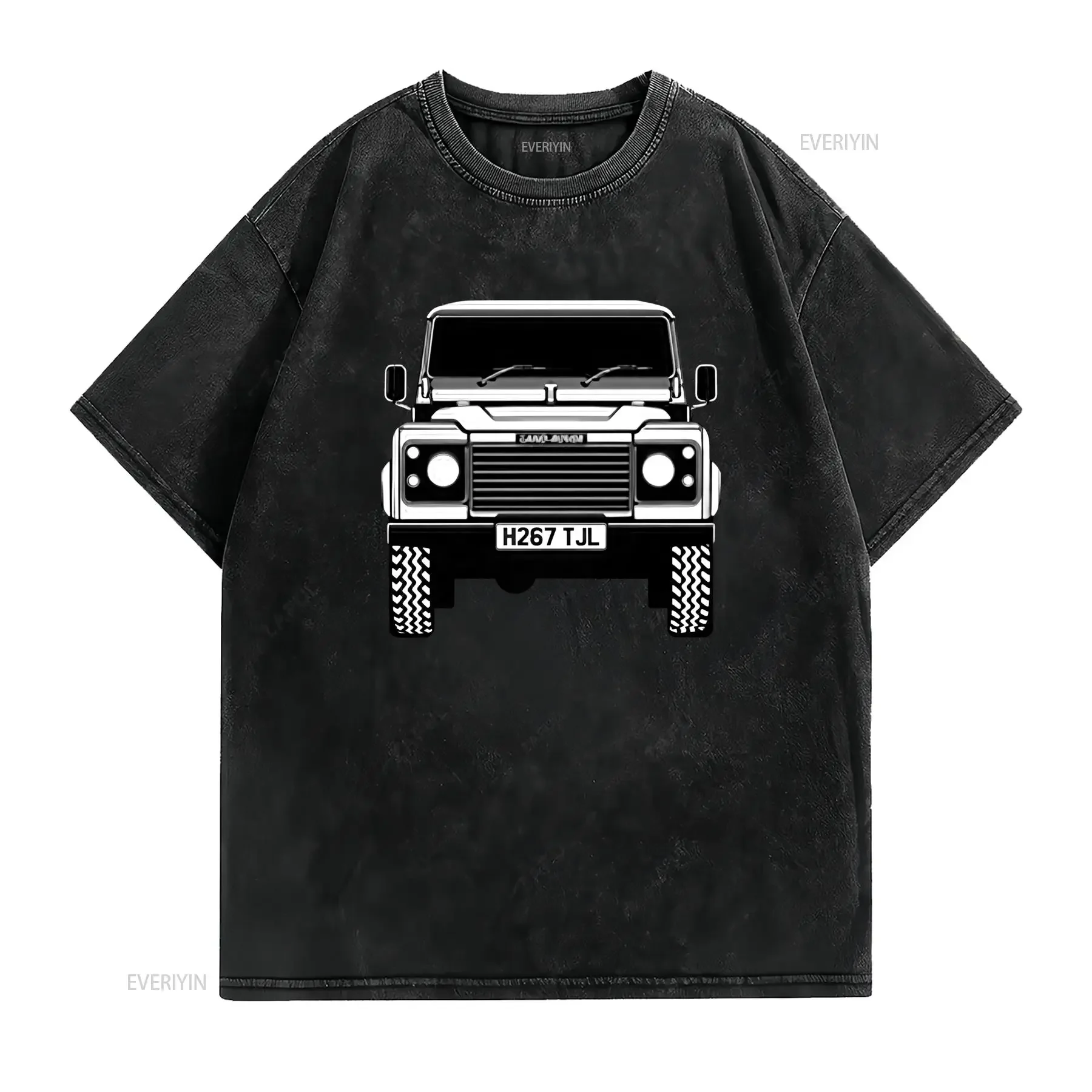 Vintage Defender Car Logo T Shirt 1990 1994 90 D90 110 D110 Models Retro Off Road Vehicle Print Casual Round Neck for all Soft