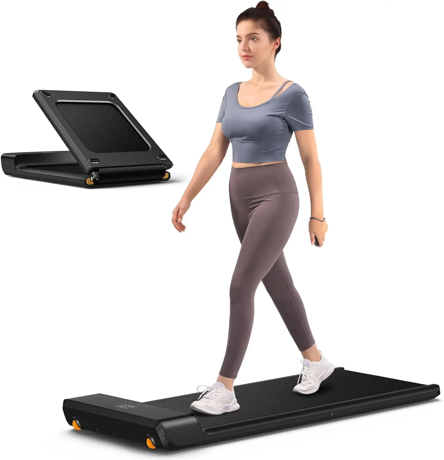 

A1 Pro Walking Pad Folding Treadmill, 300 lbs Capacity Walking Pad Smart Walk Slim Foldable Exercise Fitness Equipment Under Des