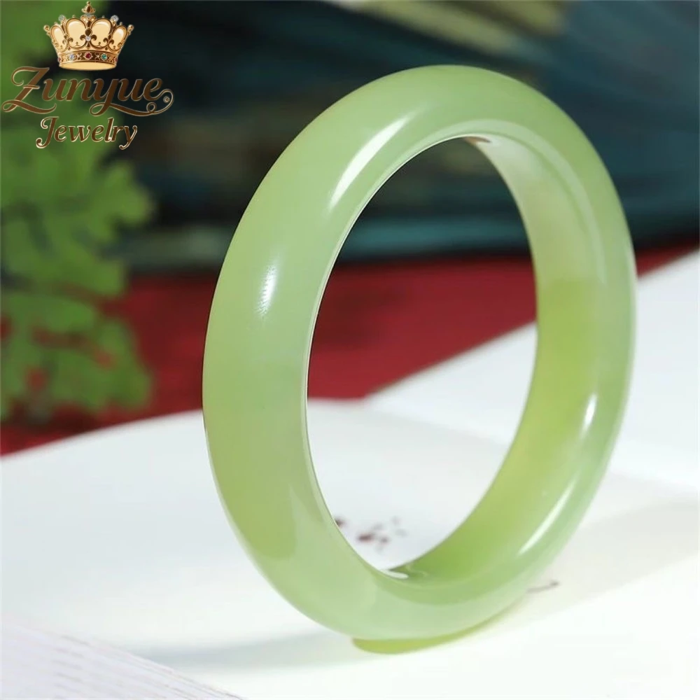 

High-End Natural Hetian Jade Bracelet Luxury Quality Jewelry Best Selling Fashion Jewelry Exquisite Elegant Popular Charms Gift