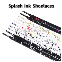 Colorful Splash Ink Shoelaces AF1 Basketball Shoe Laces Men Women Sneaker Canvas Laces For Shoes Accessories 100/120/140/160CM