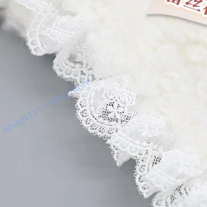 H9ed y2k lamoren beanie met kanten cartoon lammeisjes cosplay mooie foto prop