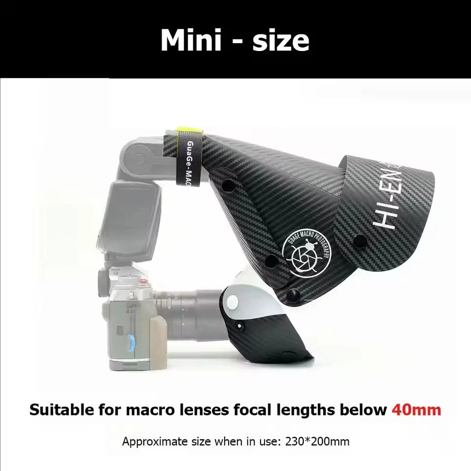Guage Universal Hoof Cover Flash Diffuser Softbox Speedlight Reflector Snoot Camera Accessories for Macro Lens Shooting