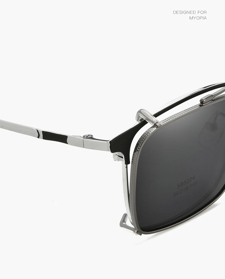 BCLEAR Mode Polarisierte Sonnenbrille Männer Frauen Magnetische Clip Auf Gläser Legierung Optische Rezept Brillen Rahmen Clip Sonne Objektiv – Detail 5