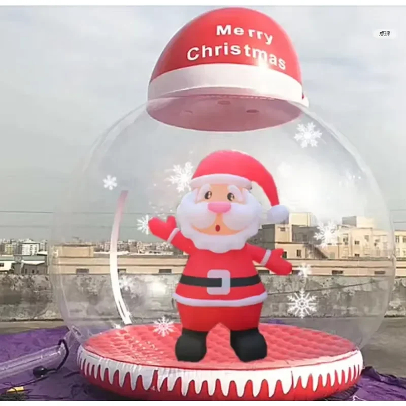 for Giant Snowman Christmas Inflatable Snow Globe Photo Booth Decoration