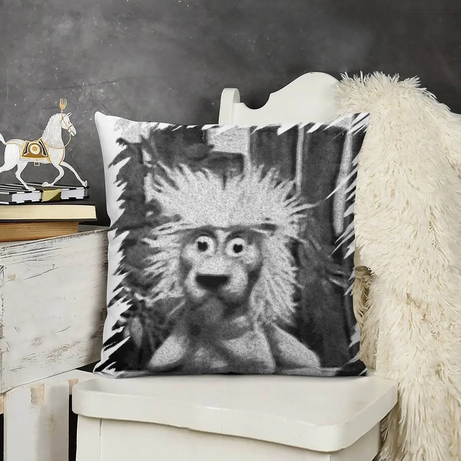 

Pookie the Lion Retro Throw Pillow Decorative Sofa Cushions Cushion Child pillow