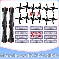 Compatível com Neato Botvac BV Série 70 75 80 85 Peças de reposição do aspirador de pó robô Escova principal Filtro HEPA Acessórios do kit