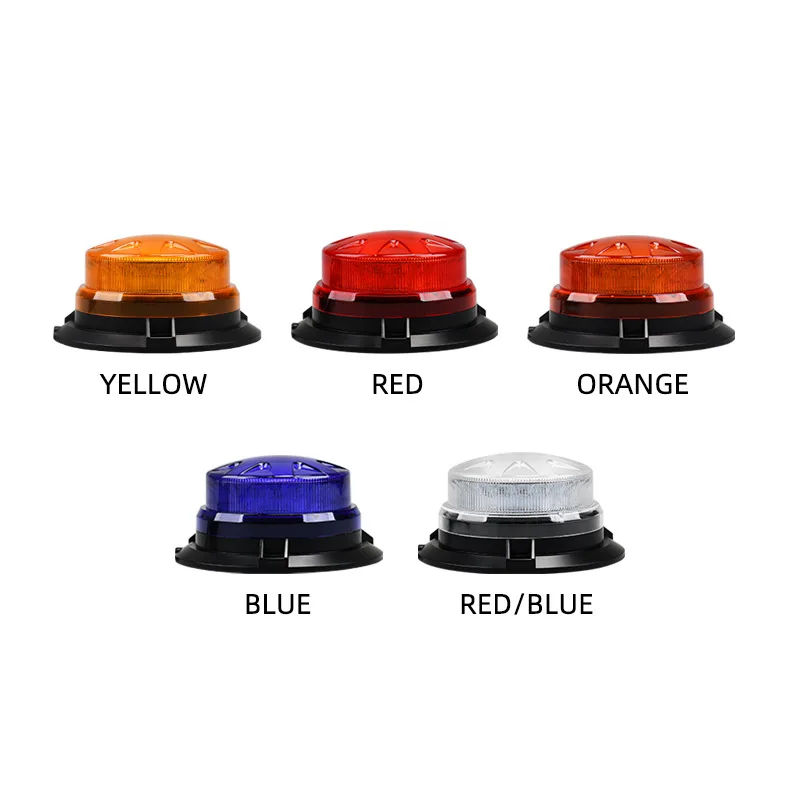 CARCTR Red Bule Roof Strobe Warning Light 12W Led Emergency Flashing Light Magnetic 9-30V Police Light Tractor Light Accessories