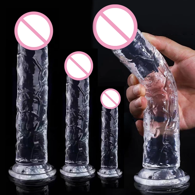 Realistic Dildo 7 Size Jelly Penis Suction Cup Dildo Female Masturbator Clitoral Stimulator Big Dick Lesbian Sex Toys For Women