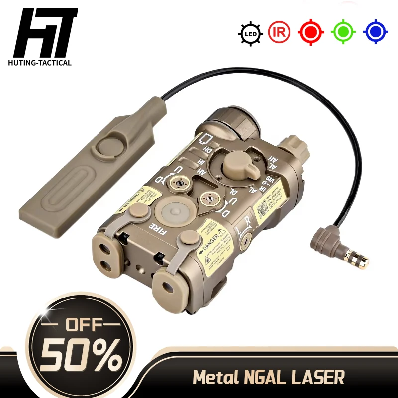 

Tactical WADSN Metal L3-NGAL Powerful Red Green Blue IR Indicator Airsoft Hunting Weapon Flashlight Strobe LA23 PLUG 20MM Rail