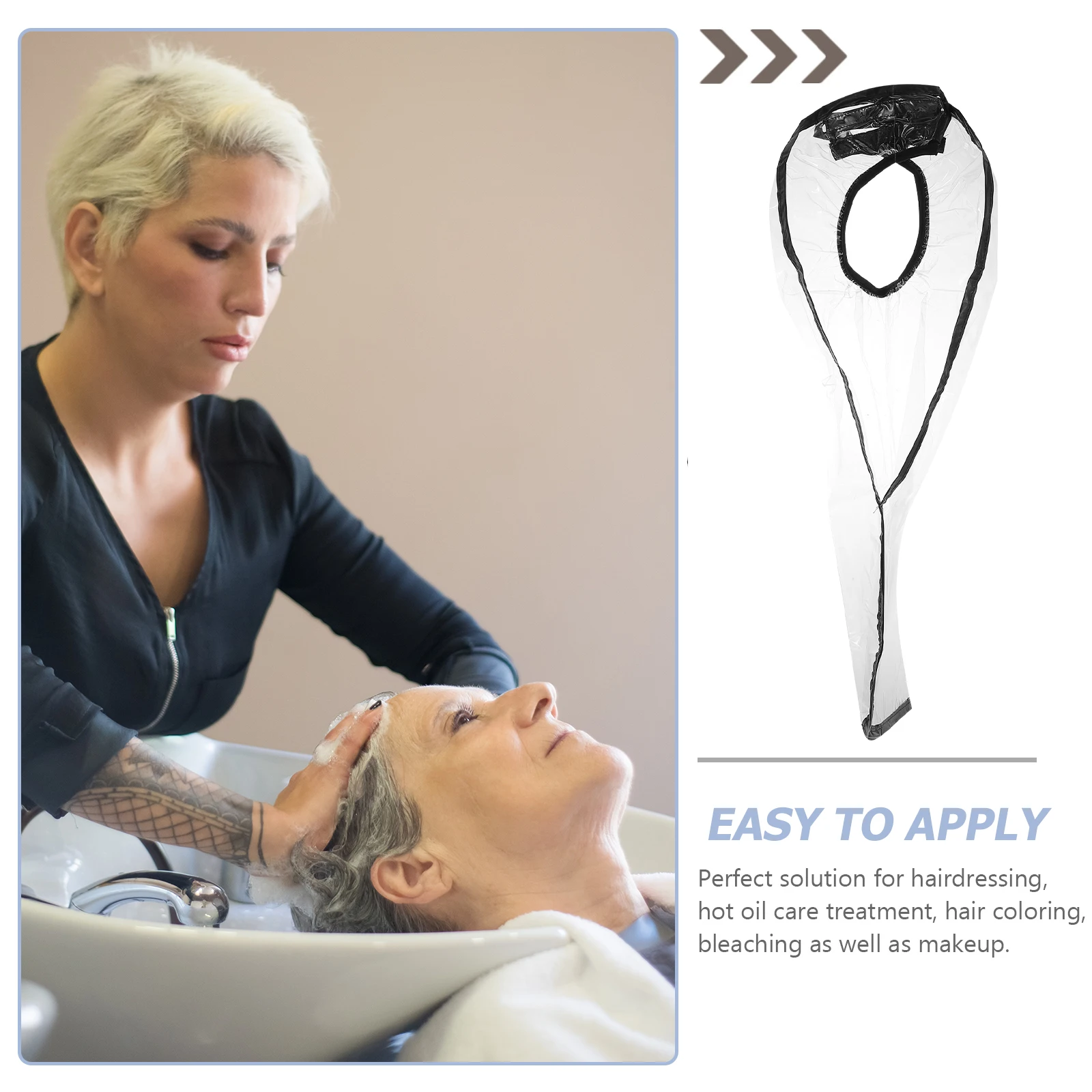 

2 шт. регулируемые шапочки для мытья волос, воронка для шампуня для салона красоты, домашняя накидка для укладки волос, инструмент для салона, парикмахерский фартук