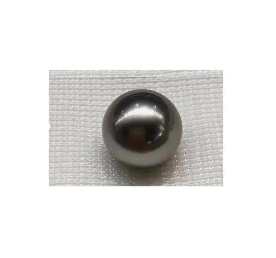 

Charming 8-9mm Natural Sea Genuine Black Round Loose Pearl Half Drilled