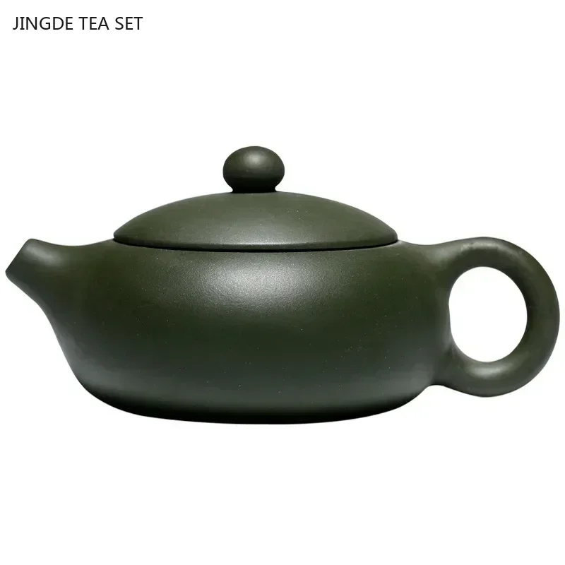 1PCS 180ML Yixing raw ore green mud xishi teapot Chinese style filter purple clay tea pot customized zisha tea set gift