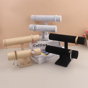 T-Bar-Samtschmuck-Display-Rack, Lagerarmband, Chain Watch Organizer, Hard Stand Holder 9 Hauptverkäufe W26 Bildschirm - №7