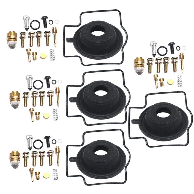 

4 Sets Motorcycle Carburetor Repair Kit with Diaphragm Fit for Yamaha YZF600R 1997 1998 1999 2000 2001 2002 2003 2004 2005-2007