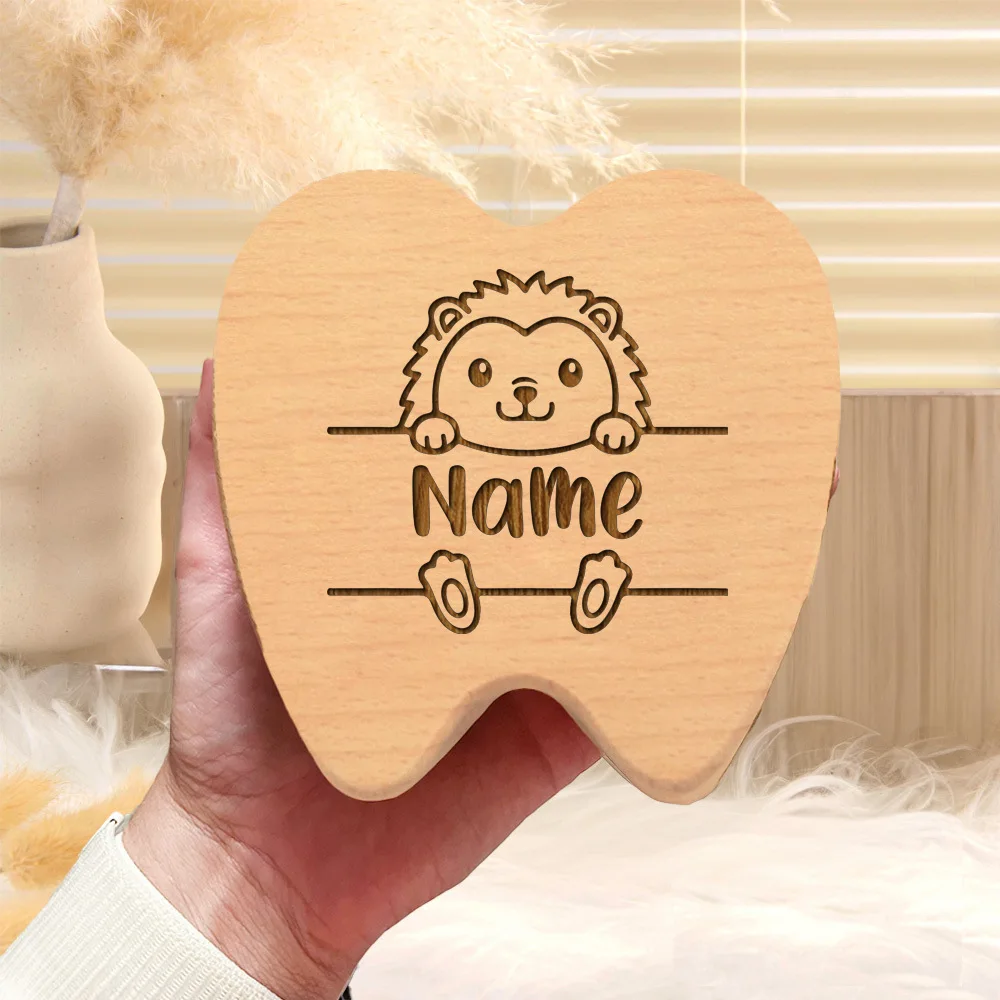 Personalized Tooth Fairy Box Baby Teeth Keepsake Box Tooth Fairy Holder New Baby Gifts Kids Birthday Gift