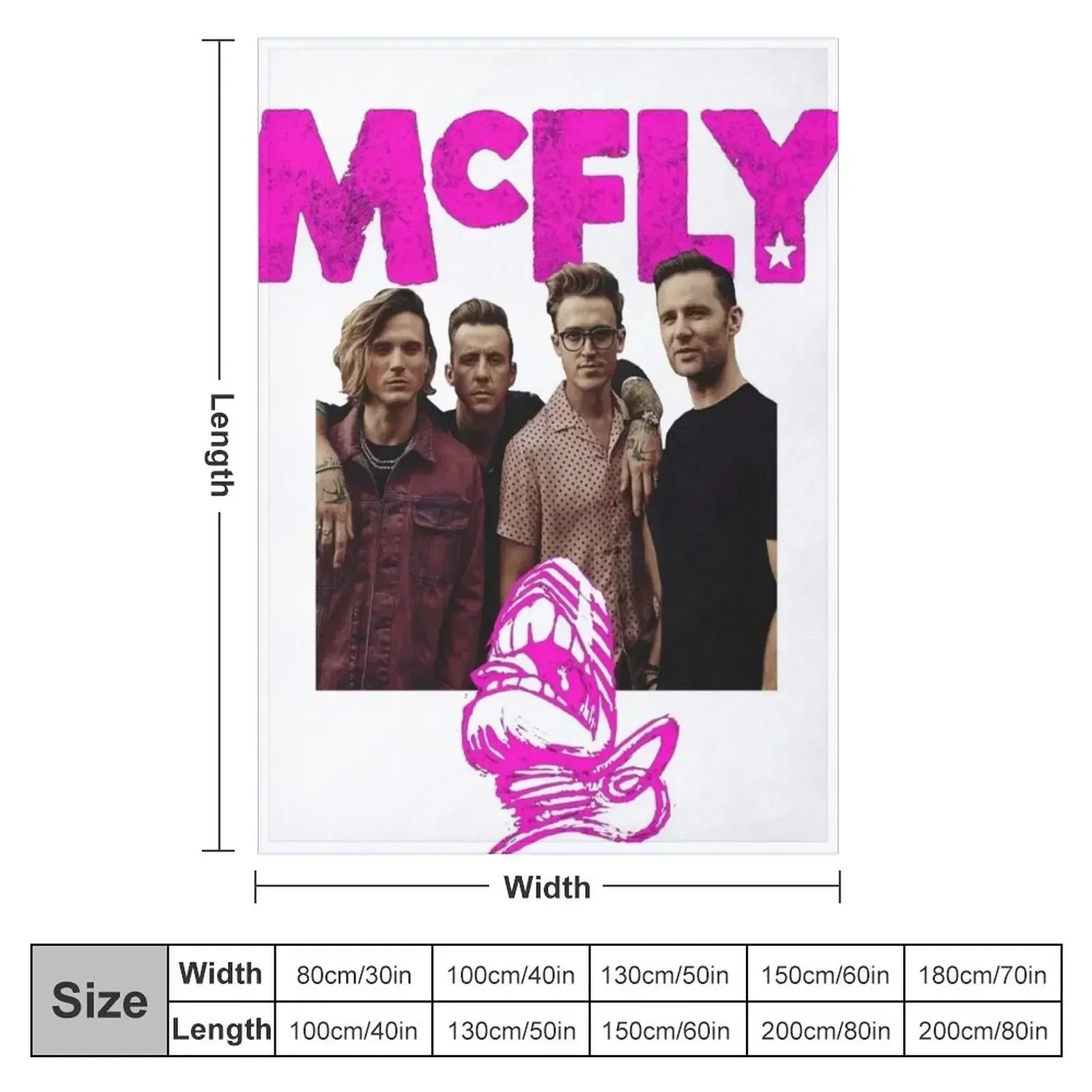 McFly 2019 Throw Blanket Nap anime Extra Large Throw Hairy Blankets