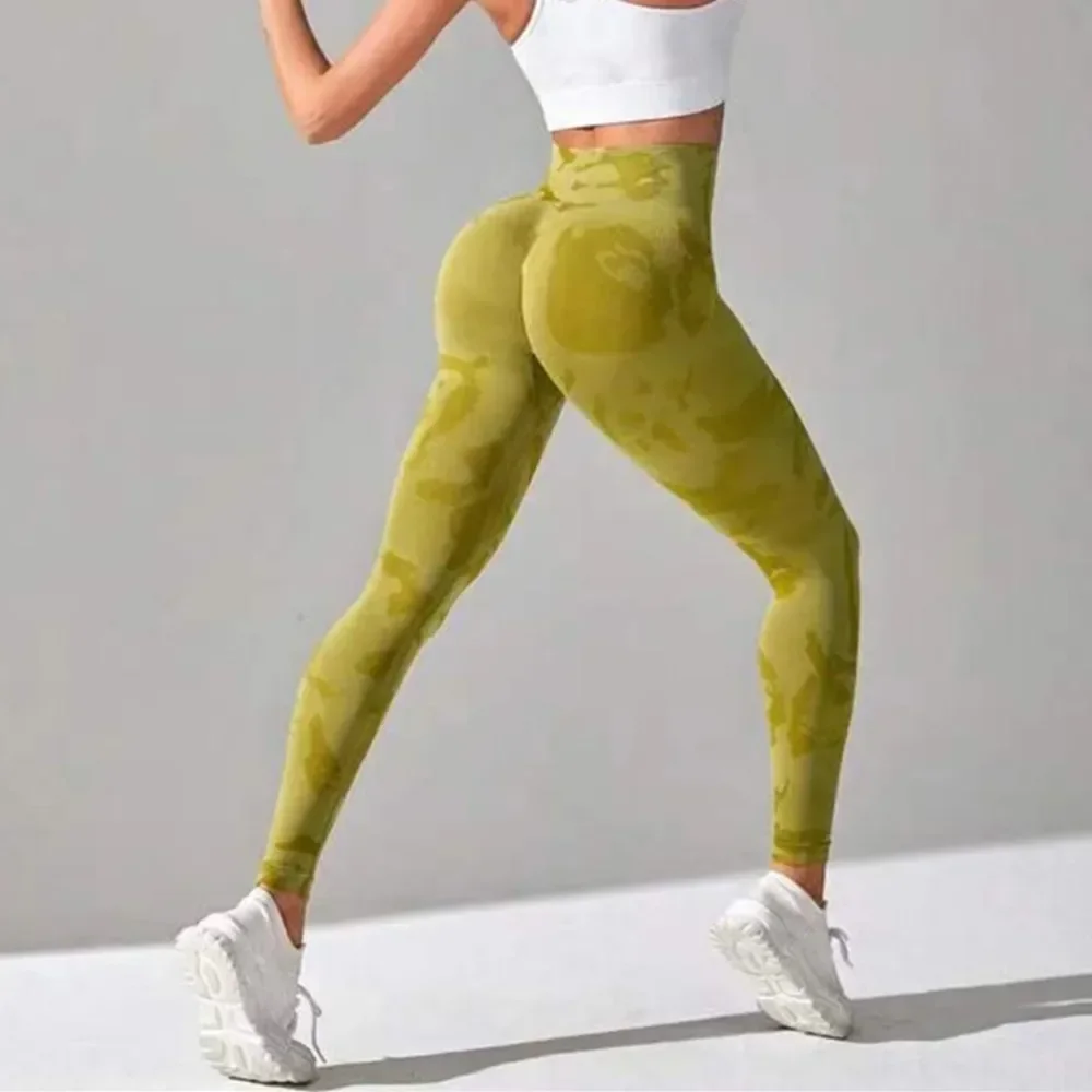 

Women's Sexy Camo Sports Leggings Seamless High Waist Butt Lift Gym Running Cycling Tights Casual Slim High Elastic Yoga Pants