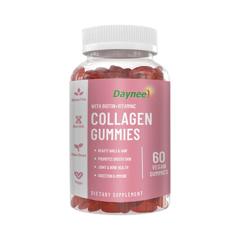 1 Bottle Complex Vitamin Collagen Gummy Promotes Skin Smoothness Increases Bone Density Replenishes Lost Collagen