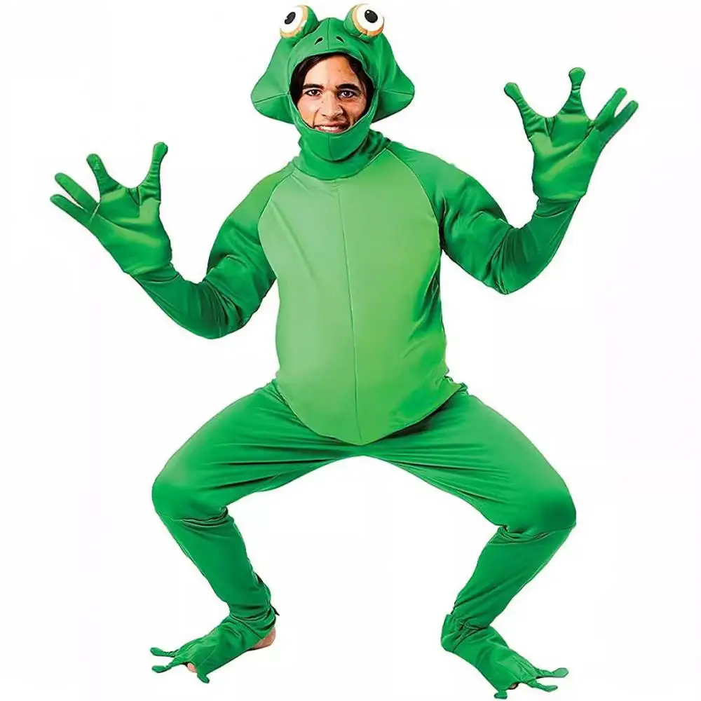 Combinaison Grenouille Verte Adulte avec Capuche – photo 3
