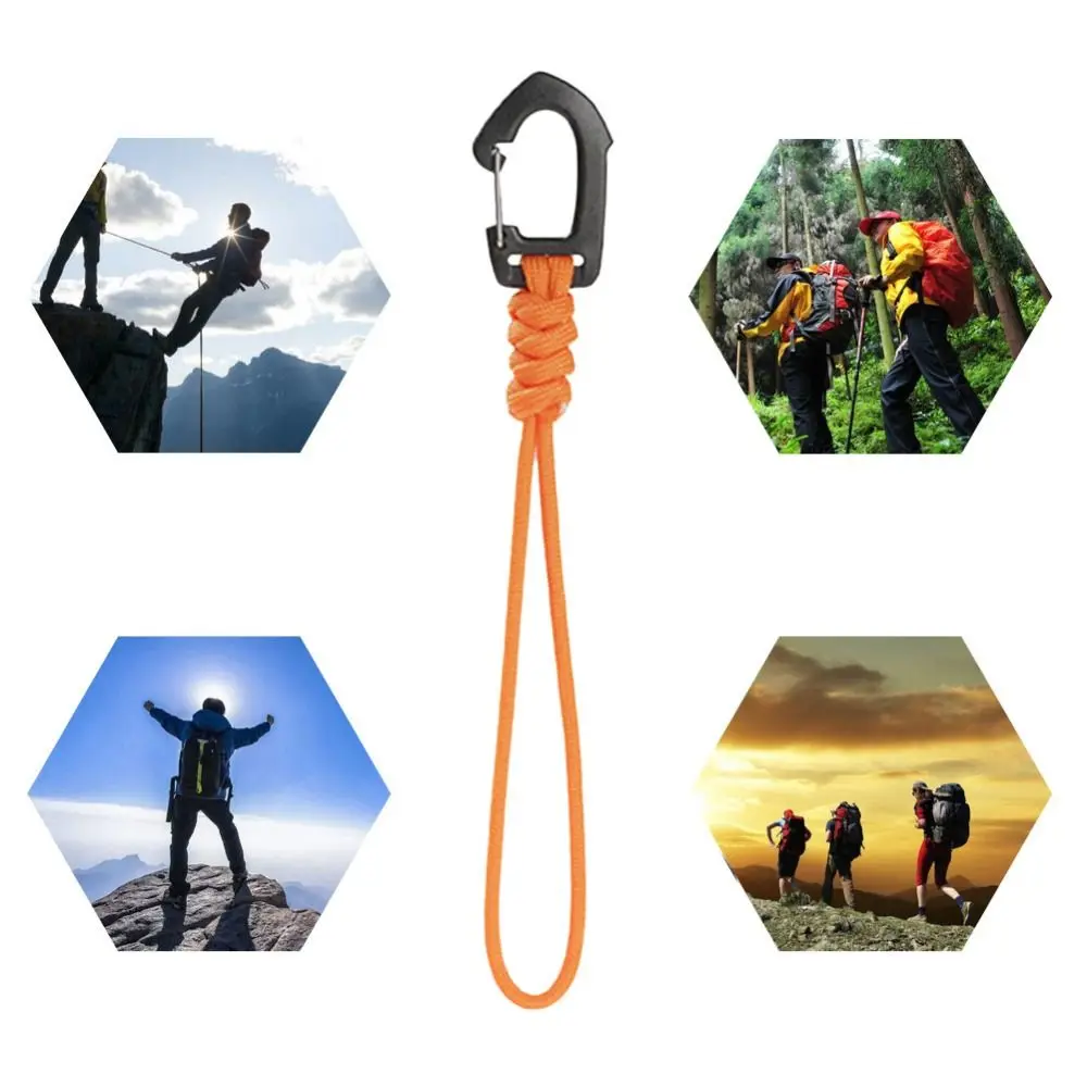 1Pcs Key Ring Umbrella Rope Hook Keychain Flashlight Small Tool Outdoor Camping Key Lanyard 7-core Sports Accessories Braid Rope