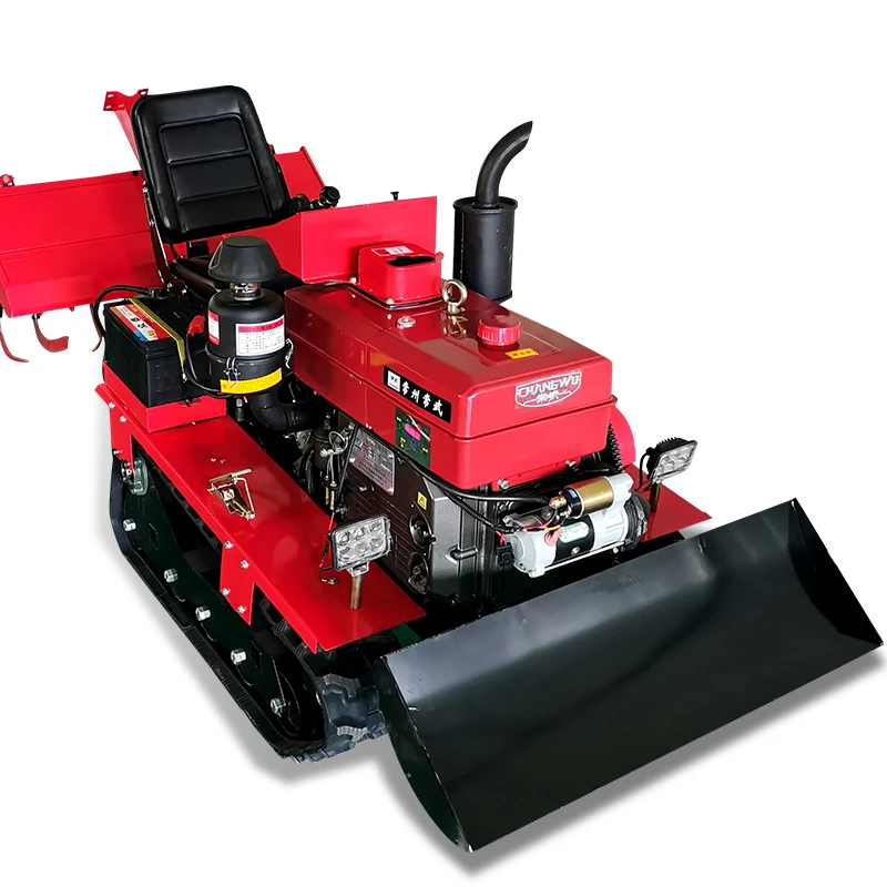 

Индивидуальный мини-трактор-культиватор на дизельном двигателе 80 л.с., с низкими эксплуатационными расходами, для сельского хозяйства, гусеничный трактор