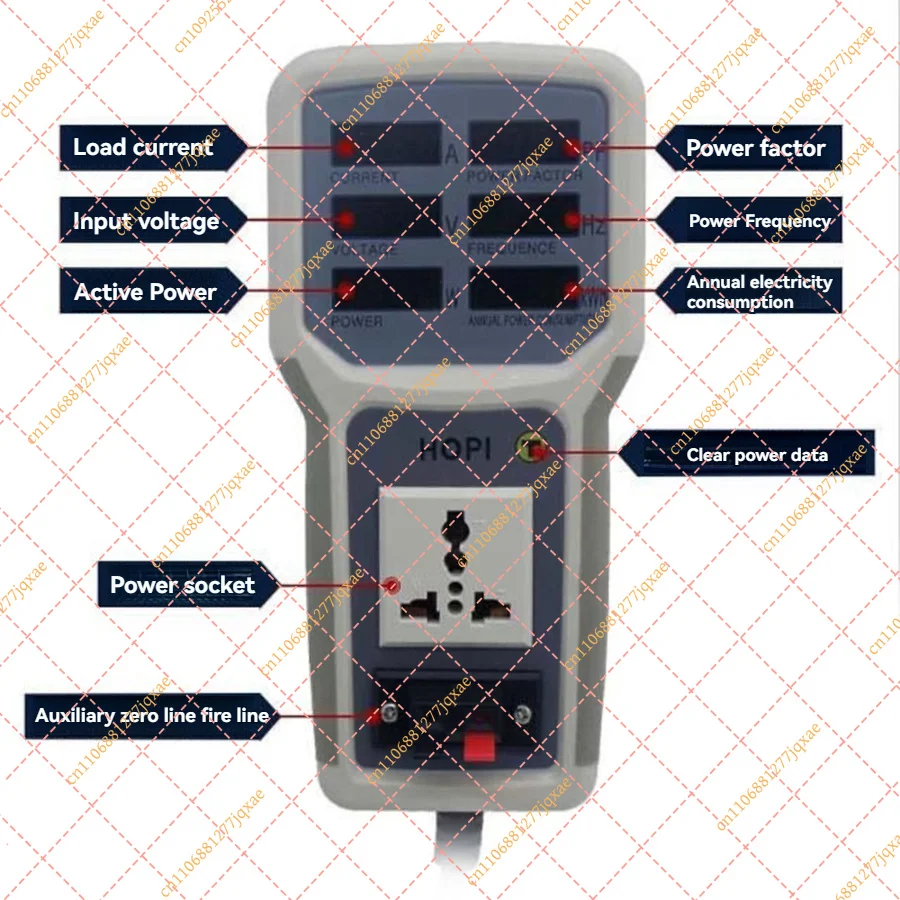 Digital Electric Power Energy Meter Tester Monitor Watt Analyzer 0-9999KW EU Plug