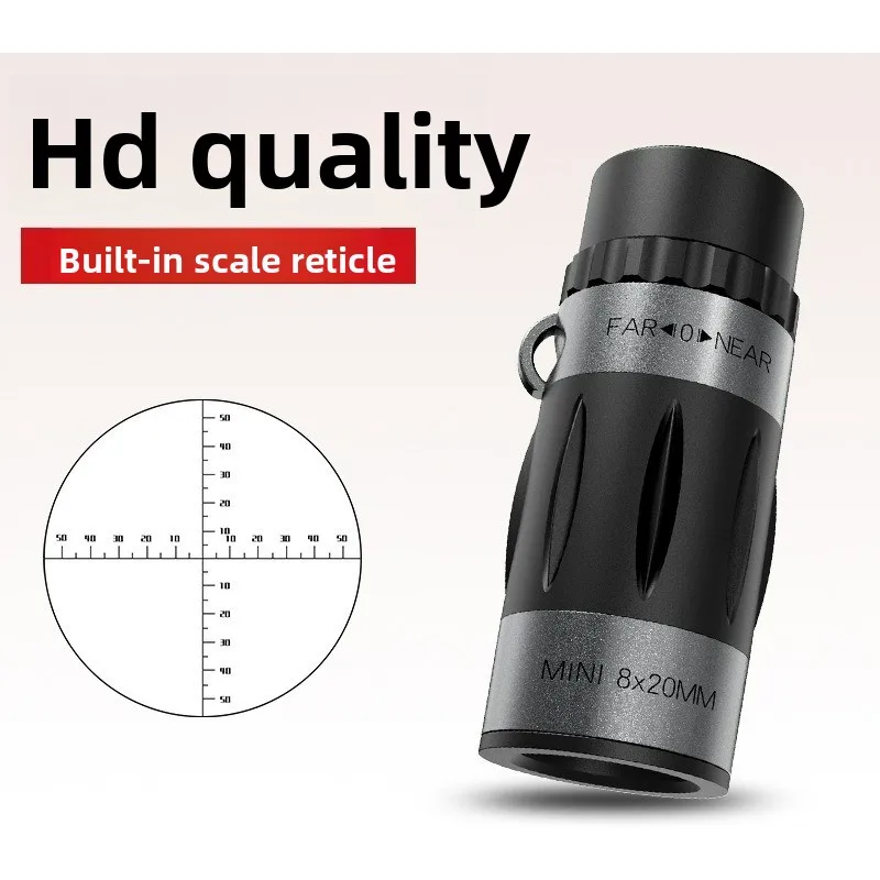 

8 Single Tube Telescope Cross Scale Distance Measurement Outdoor Mountaineering Camping Fun Sight Small Pocket Telescope