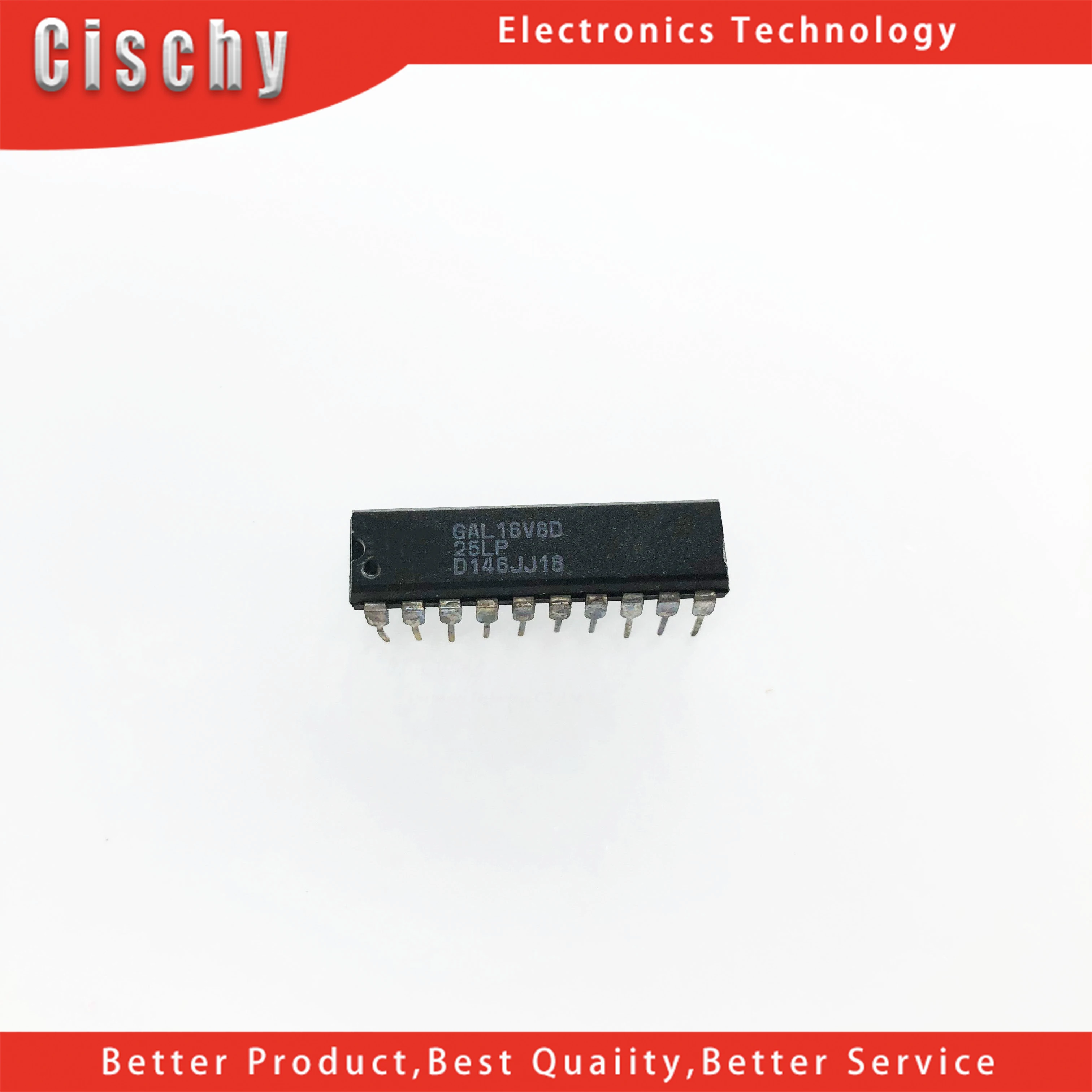 10pcs/lot GAL16V8 GAL16V8D GAL16V8D-15LP GAL16V8D-15LPN DIP20 GAL16V8D-25LP GAL16V8D-7LP GAL16V8D-25QP