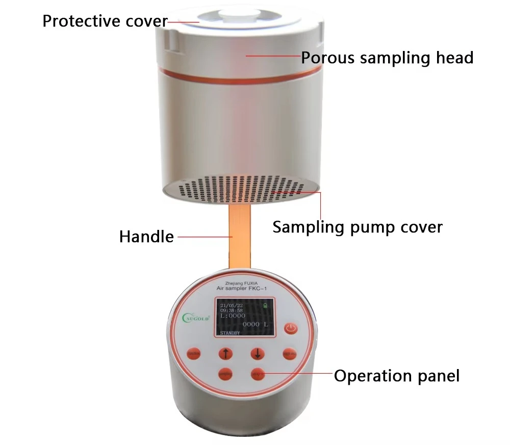 Laboratory Microbial Air Sampler Large Capacity Air Sampler