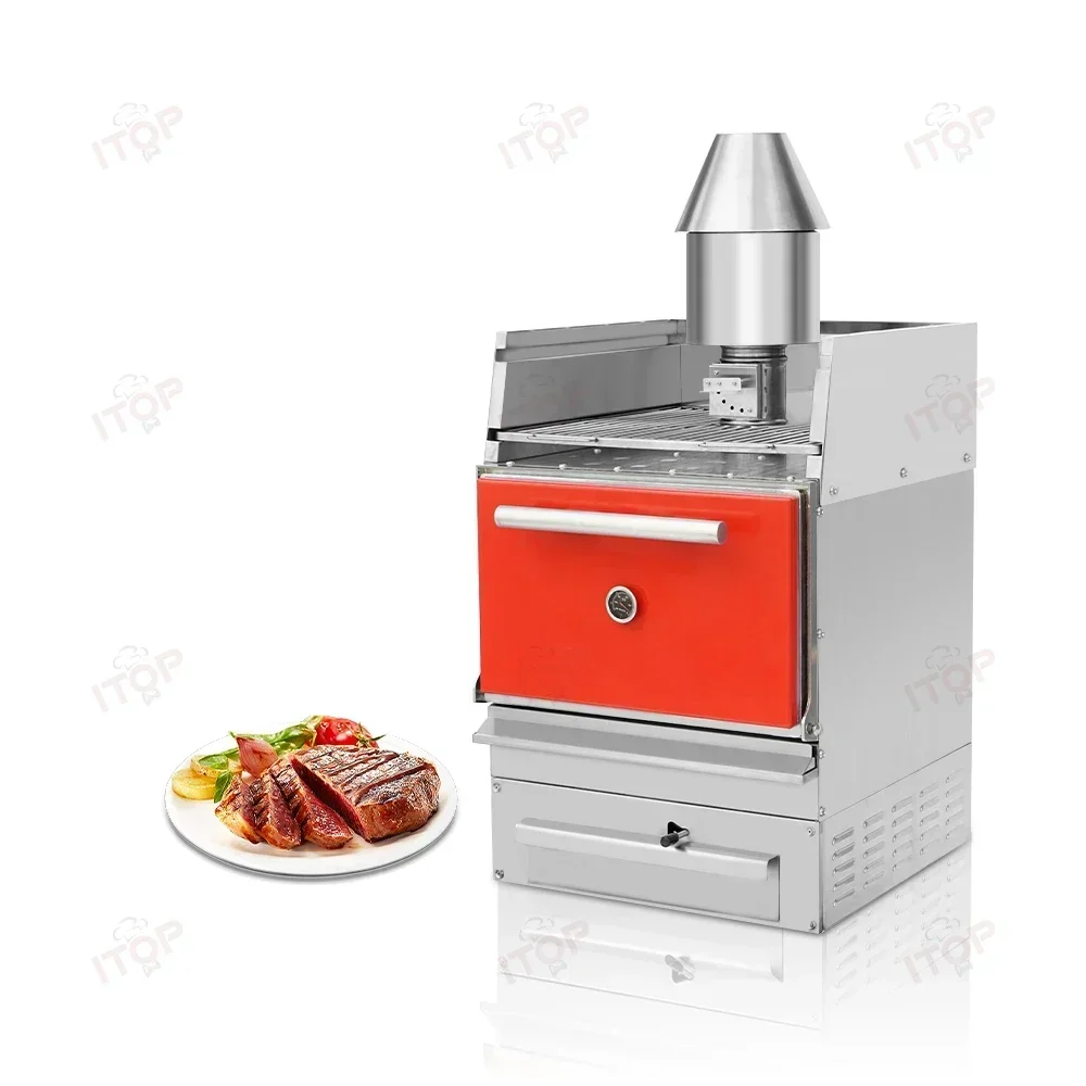 Commercial Restaurant Hotel Supplies Stainless Steel Construction Kitchen Equipment Charcoal Broiler Grill Oven