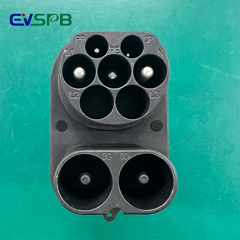 Ccs2 para necs ev adaptador de carregamento para tesla modelo 3 y s x 250a dc 1000v plug nova tomada veículo elétrico com interruptor soquete