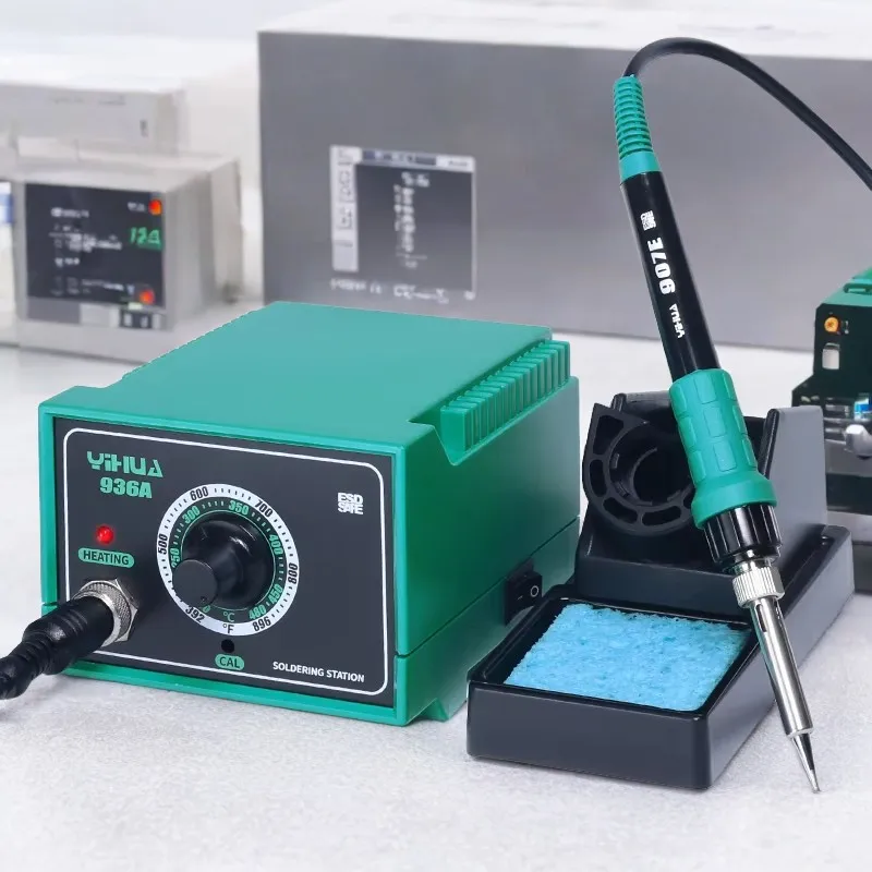 

YIHUA 936A electric soldering station mobile phone chips repairing tools soldering iron working station