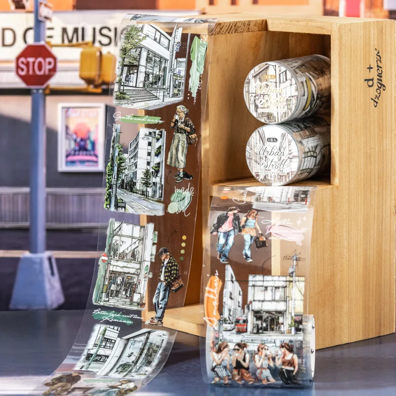 

1 рулон/3 рулона, лента для справочника, время васи, городской клей для ландшафтного дизайна, ленты для встречи, медленные, большой размер, декоративные застежки