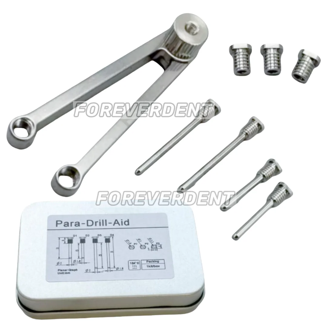 1Kit Dental Parallel Para Drill Aid Implant Position Sleeves Pilot Guide Pins ITI Kit