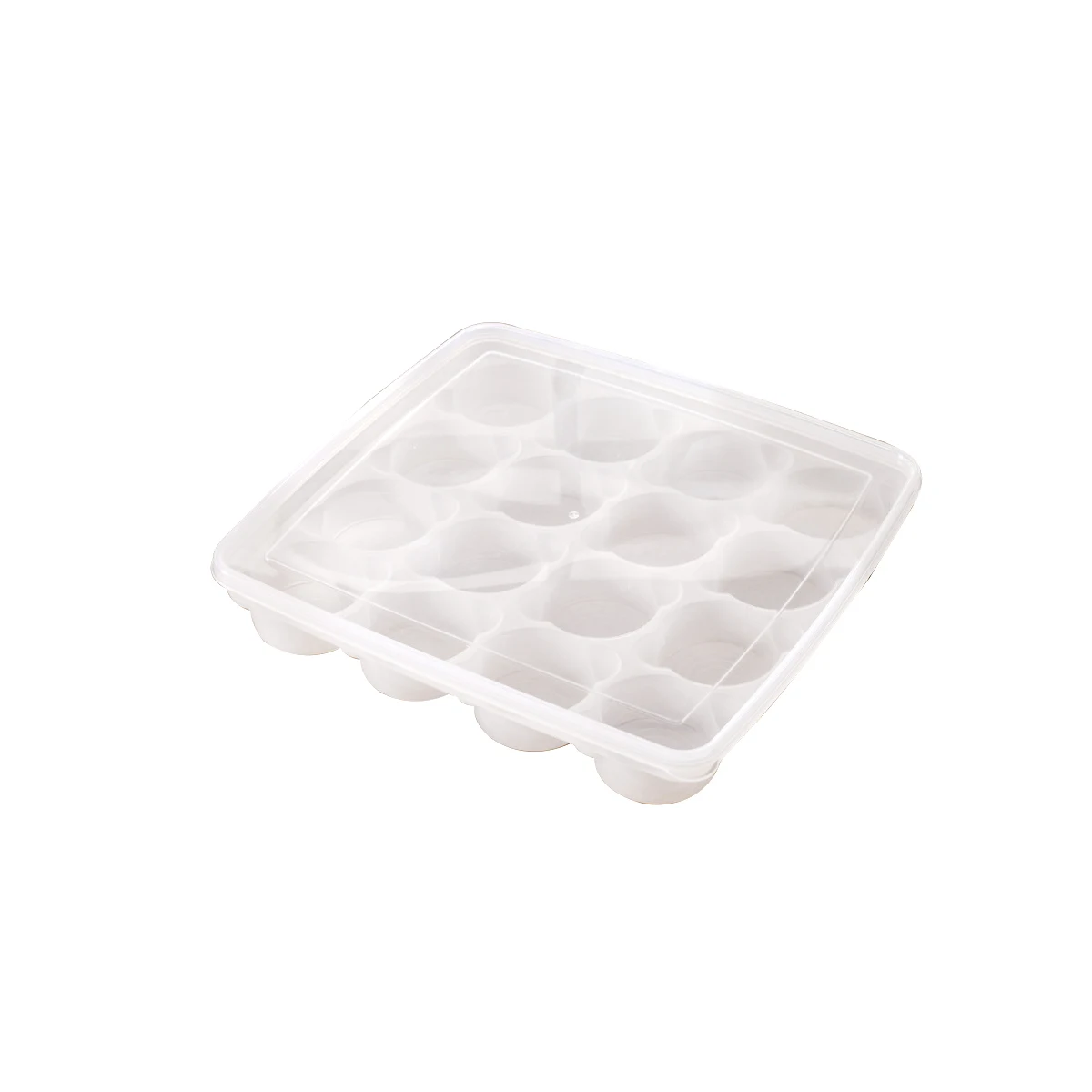 

16 Cavity Cupcake Boxes Food Grade Material Safe Durable Microwave Freezer Dishwasher Transparent Design Ideal Carrier Picnic