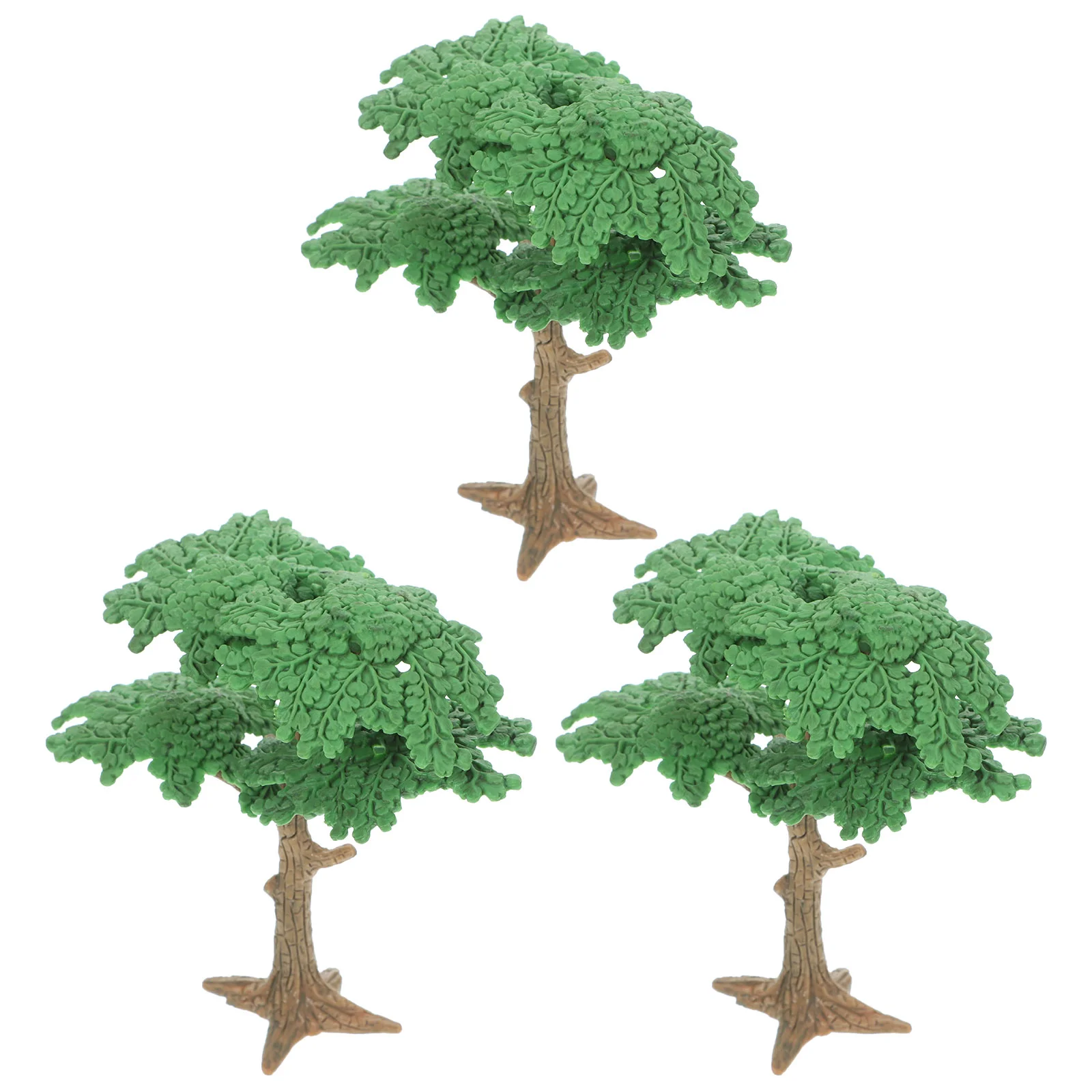 

3 PC Scenery Model Tree Landscape Garden Green Maple Cypress Artificial Plants Indoor Bonsai