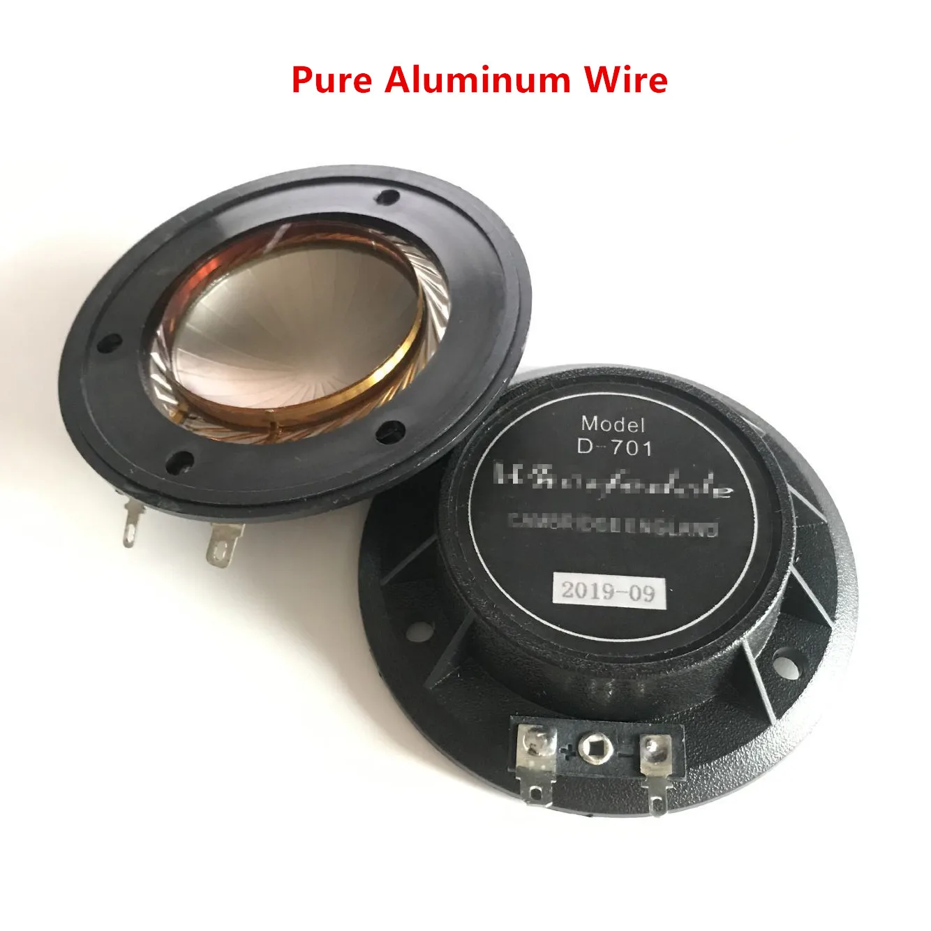 2pcs Pure Aluminum Wire Replacement Diaphragm For Wharfedale D-701 Driver For CD-001H Driver For LIX C15M, LIX 210C