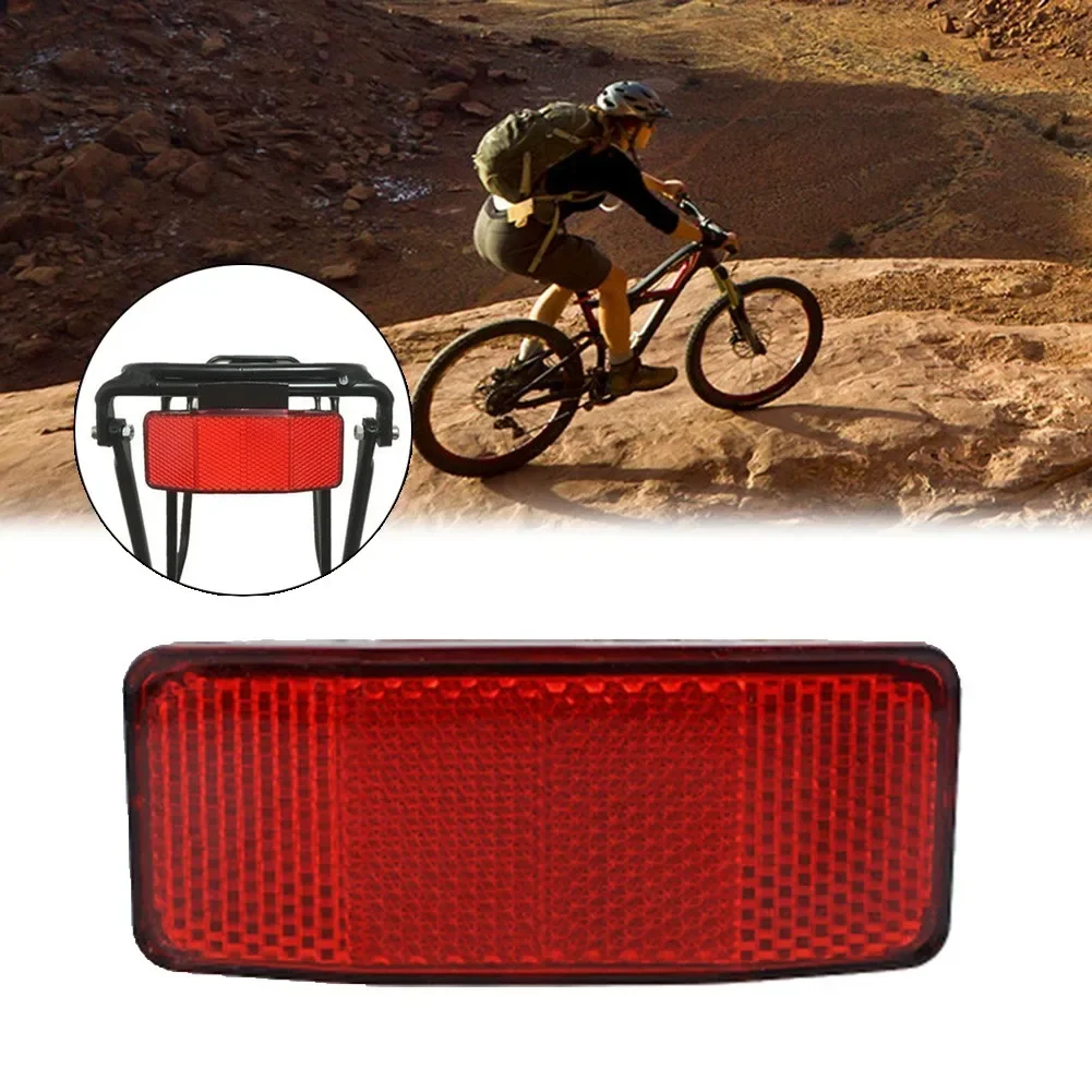 Back Reflective Board Mountain Bike Safety Caution Warning Rack Tail Reflector Cycling Bike Rear Panier Light    2024