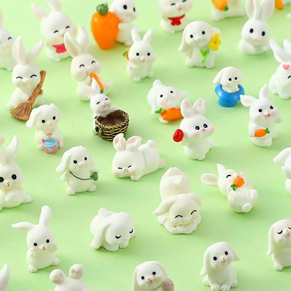 Child's Day Fake Candy Rabbit Model Action Figure Play Doll Simulation Animal Toys Dollhouse Miniature Mini Dog Model Kids Toy