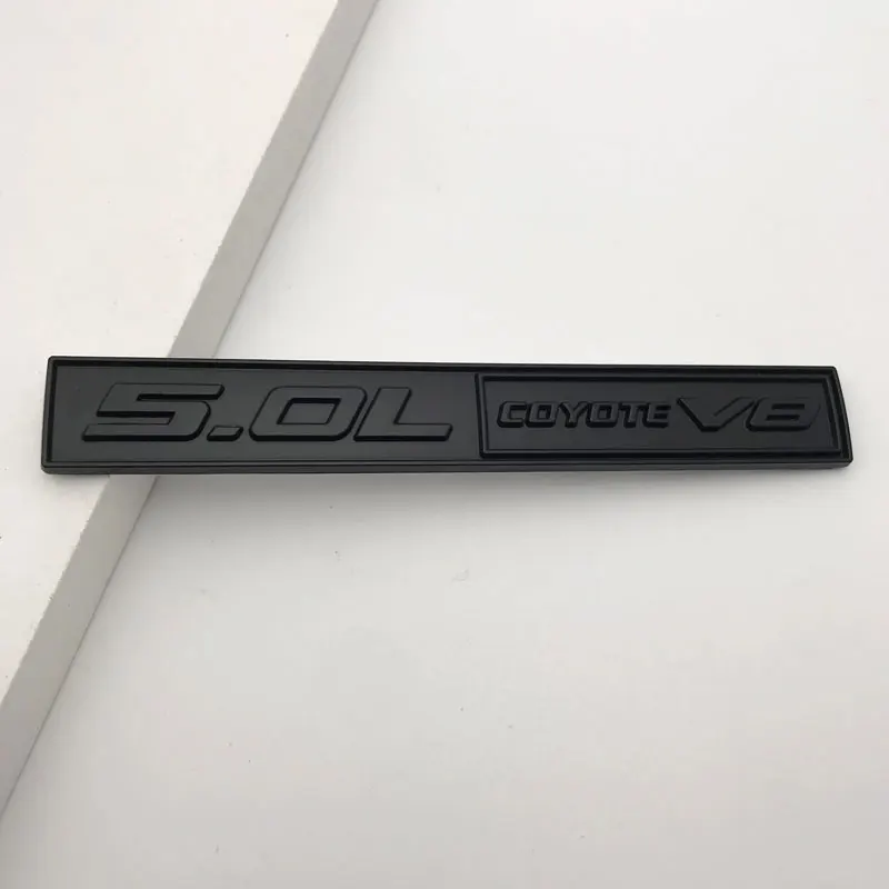 Placa de identificación con logotipo de Coyote V8, pegatina con emblema para guardabarros de coche F150 FX4 5,0, accesorios de calcomanía para capó