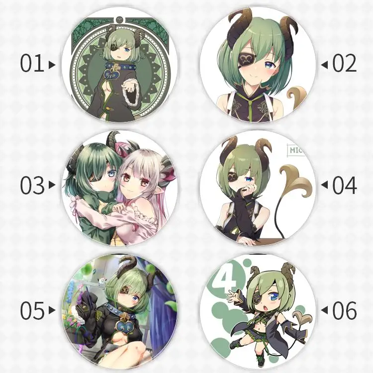 Mico Channel Badge Brooch Vtuber Virtual YouTuber anchor Peripherals Pin Personalized Anime Clothes Anime Peripheral