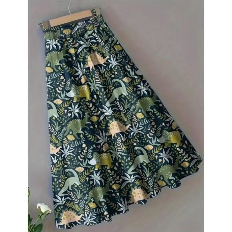 

Cross-Border New Bots Ladies Casual Sle Floral Print orts Spring Summer Vintage Ciwalk Nine-Piece Pants Elastic Waist