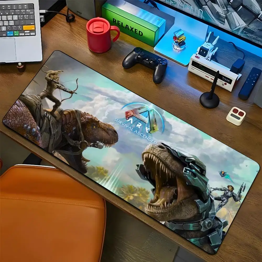 ARK alas Mouse besar, alas Mouse besar untuk game komputer, alas Keyboard, alas meja