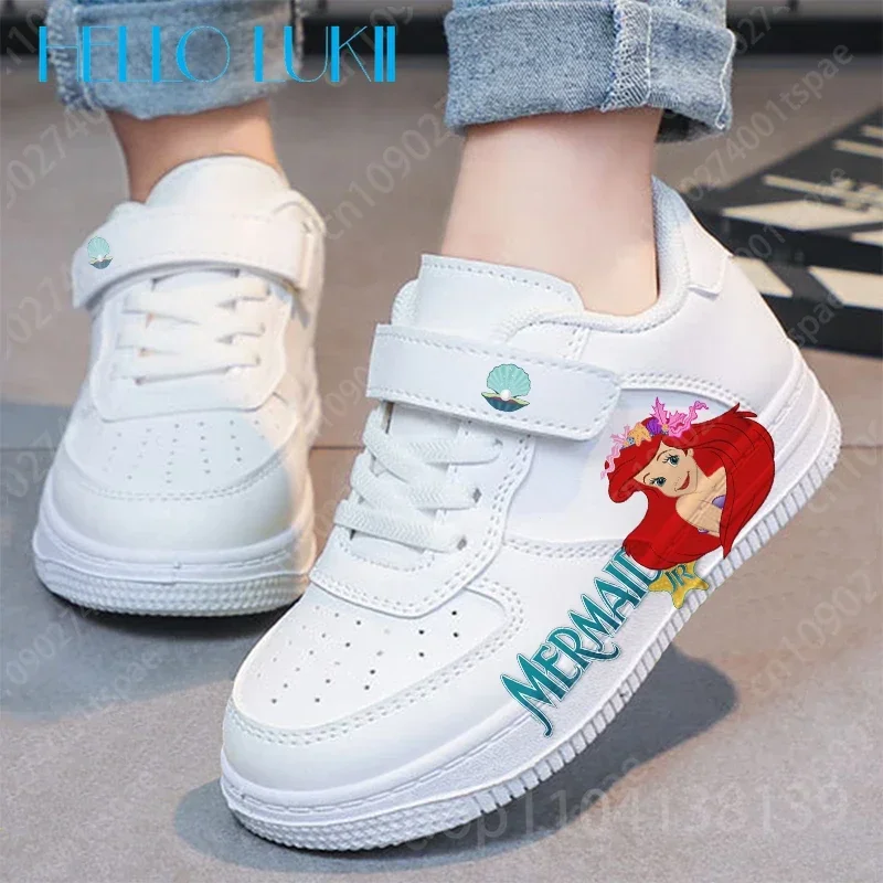 Ariel Princess girls Shoes sneakers for children Student Casual shoes Stitch Kid Sneakers Running Fashion Sports Shoes