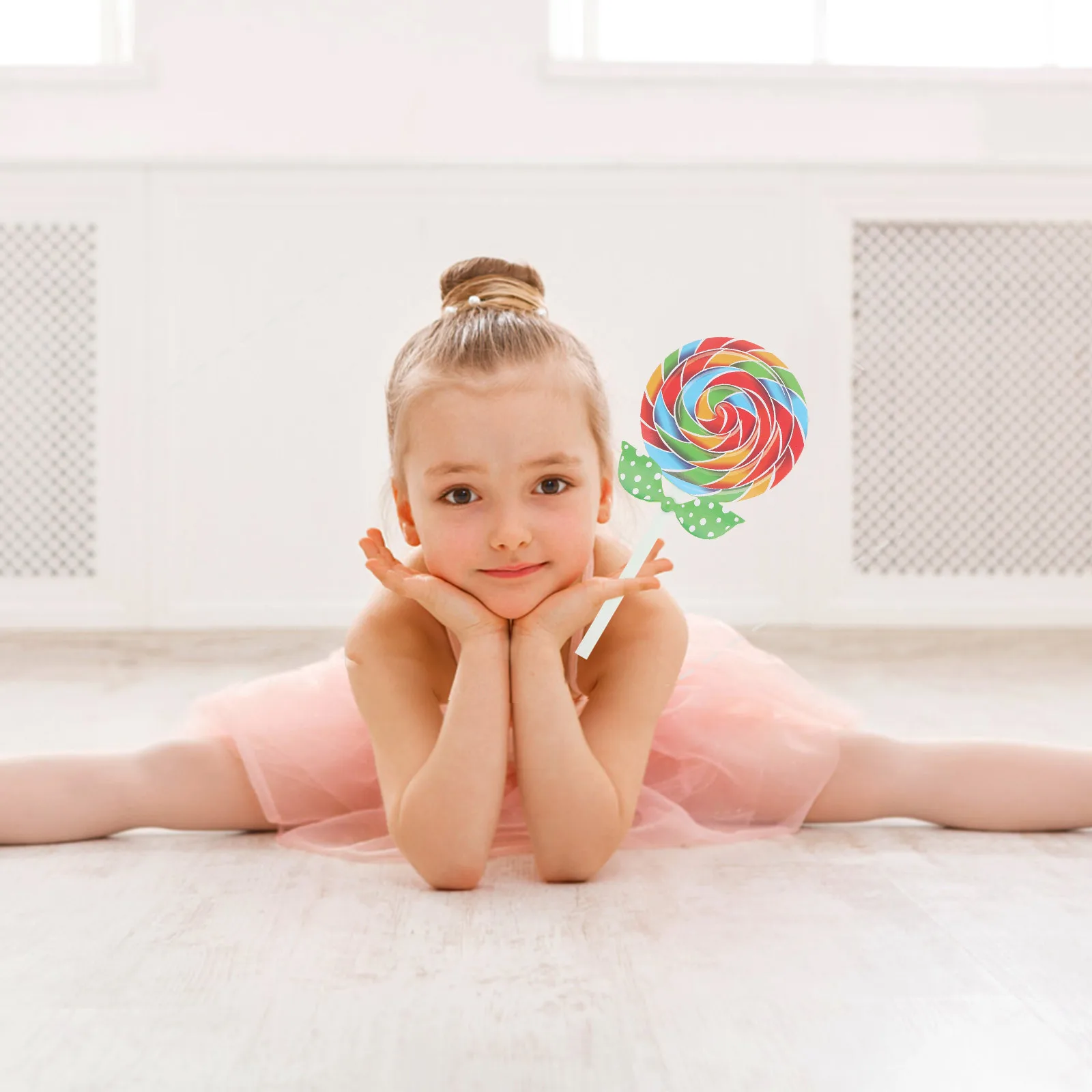 

2Pcs Lollipop Prop Simulation Lollipop Decoration for Birthday Party and Wedding Photo Booth Fake Food Photo Props