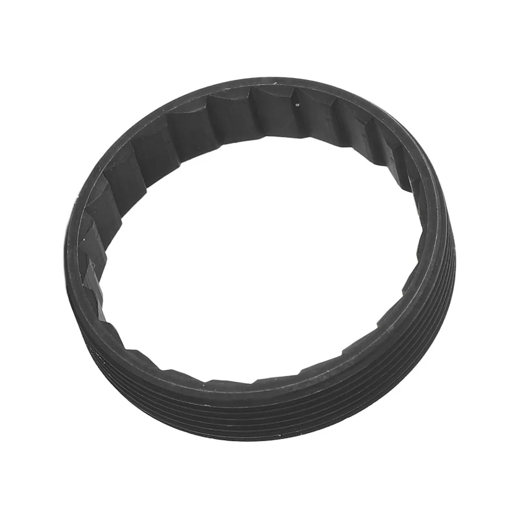 24T Wheel Hub Thread Ring M34*1.0*8.0mm Black Ratchet Hub Ring for D*T-Swiss 3-pawl hubs and hubs with 24-tooth hub base rings.